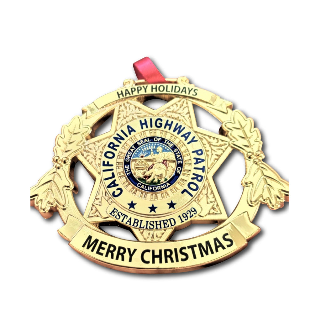 CHP Badge Ornament – Custom Pins & Buckles
