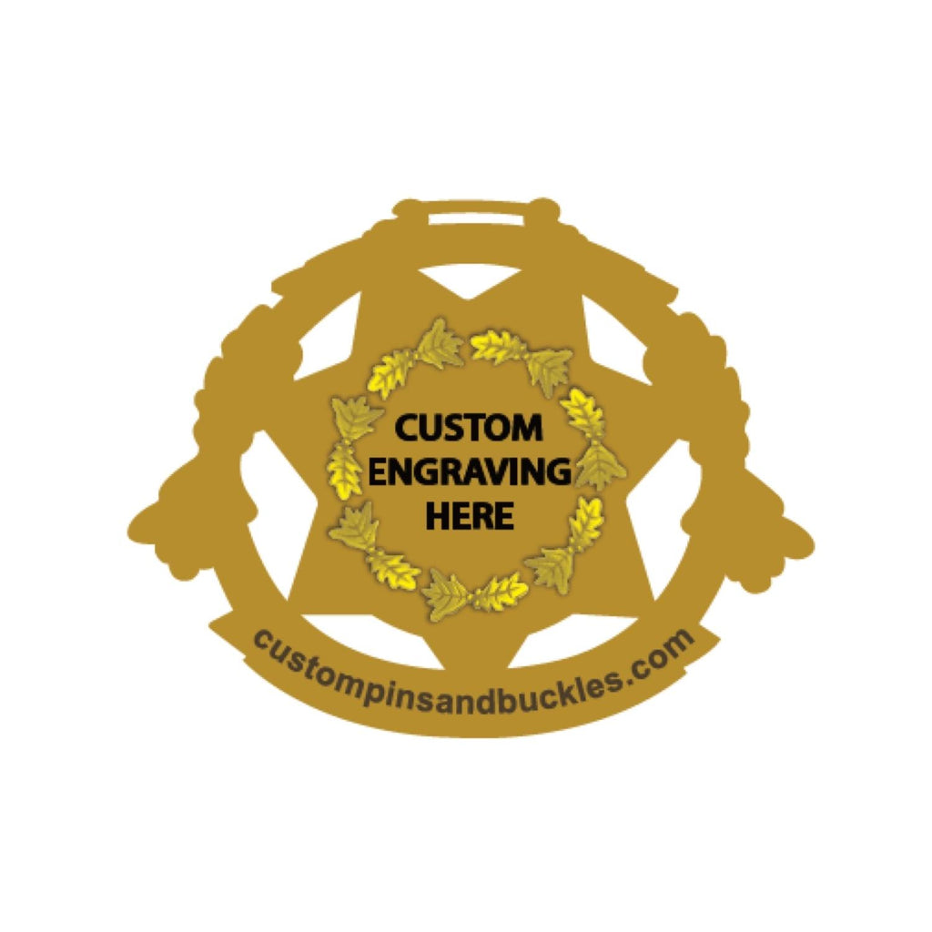 CUSTOM ORDER CDC/CDCR BUILDAORNAMENT Custom Pins & Buckles