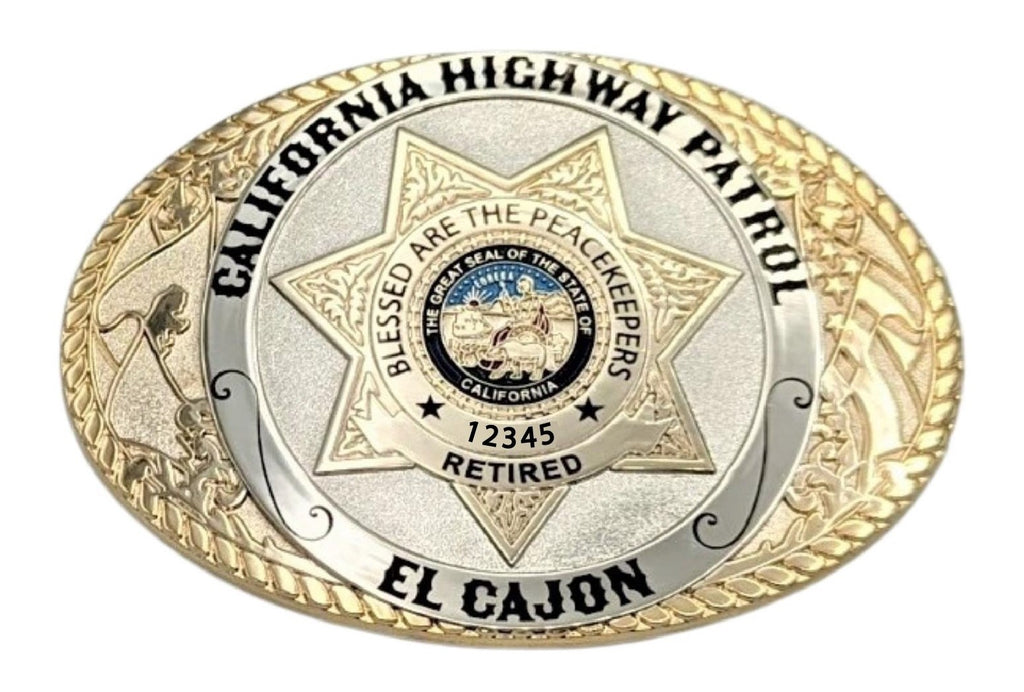 CUSTOM ORDERCALIFORNIA HWY PATROL Belt Buckle Custom Pins & Buckles