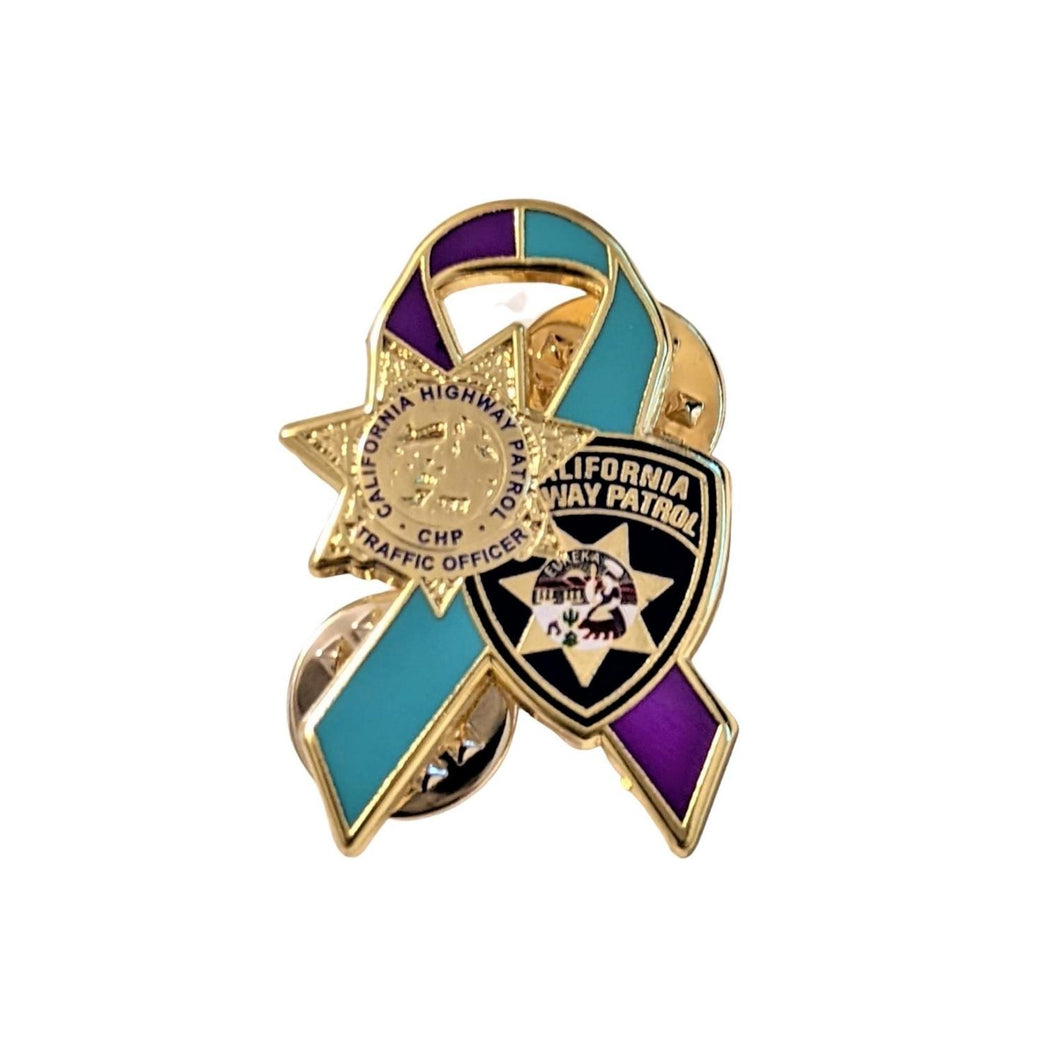 September Suicide <br> Prevention & Awareness <br> Calif Highway Patrol <br> Badge/Patch Lapel Pin