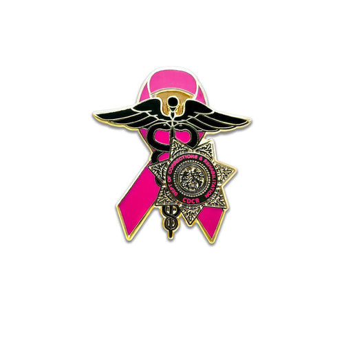 Pink Ribbon Series <br> CDCR Medical <br> Lapel Pin #4