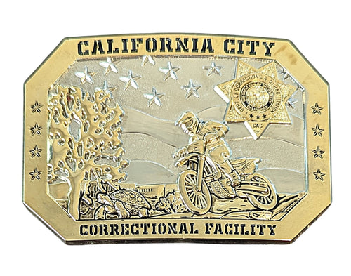 CALIFORNIA CITY <br> CORRECTIONAL FACILITY <br> Belt Buckle