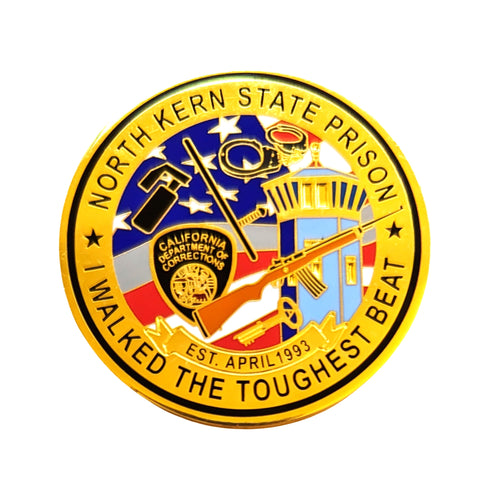 RETIRED <BR> NORTH KERN STATE PRISON <br> Correctional Officer <br> Challenge Coin