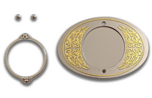 2 INCH Coin Holder <br> Gold and Nickel <br> Belt Buckle