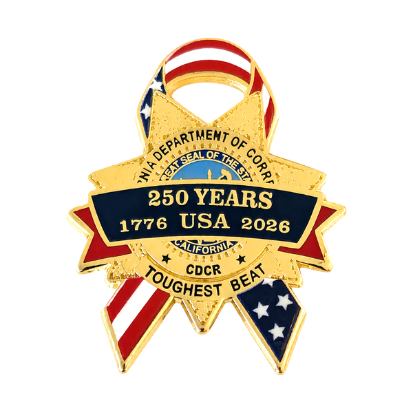 SALE til June 30th <br>CDCR - USA 250th Anniversary <br> Lapel Pin
