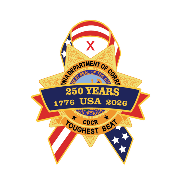 PRE-SALE til June 20th <br>CDCR - USA 250th Anniversary <br> Lapel Pin (Copy)