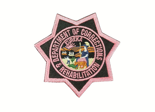 CDCR Pink Ribbon <br> Star Badge Patch