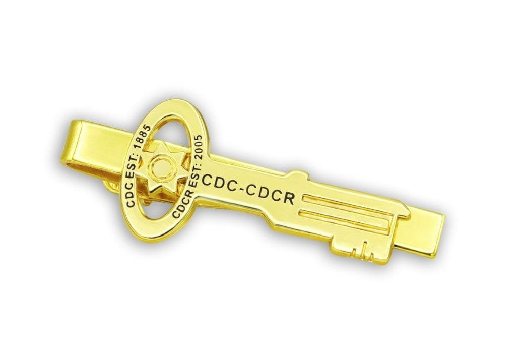 CDC-CDCR Key Tie Clip – Custom Pins & Buckles