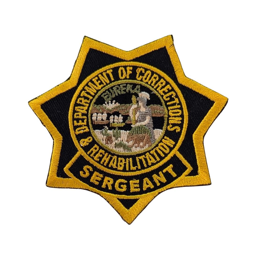 US Veteran/Sergeant CDCR Badge Patch Iron-On – Custom Pins & Buckles