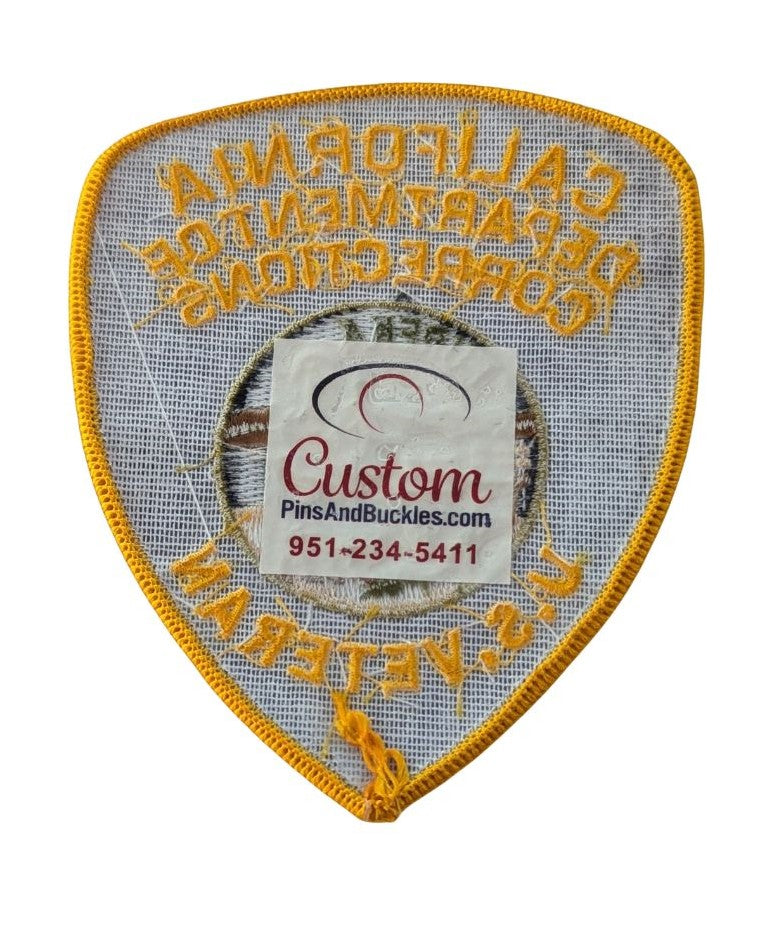 US Veteran CDCR Arm Patch Iron-On – Custom Pins & Buckles
