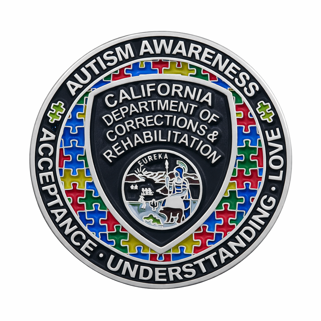 CDCR <br>Autism Awareness <br> Challenge Coin