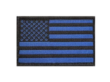 Blue Ribbon <br> Flag Patch <br> Velcro Back