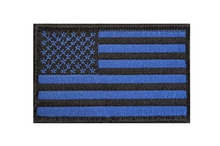 Blue Ribbon <br> Flag Patch <br> Velcro Back