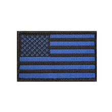 Blue Ribbon <br> Flag Patch <br> Velcro Back