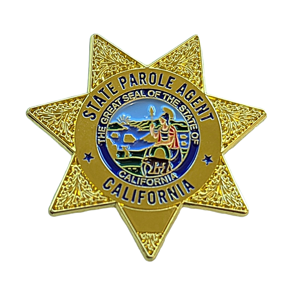 CDCR Parole Badge Lapel Pin – Custom Pins & Buckles