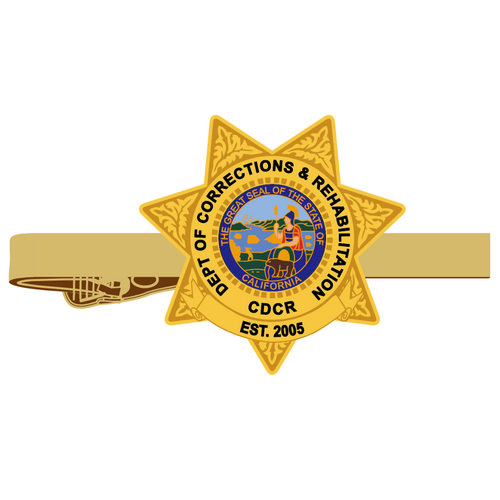 PRE-SALE <br> GOLD - CDCR Badge <br> Tie Clip