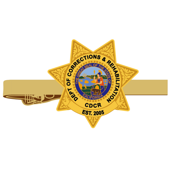 PRE-SALE <br> GOLD - CDCR Badge <br> Tie Clip