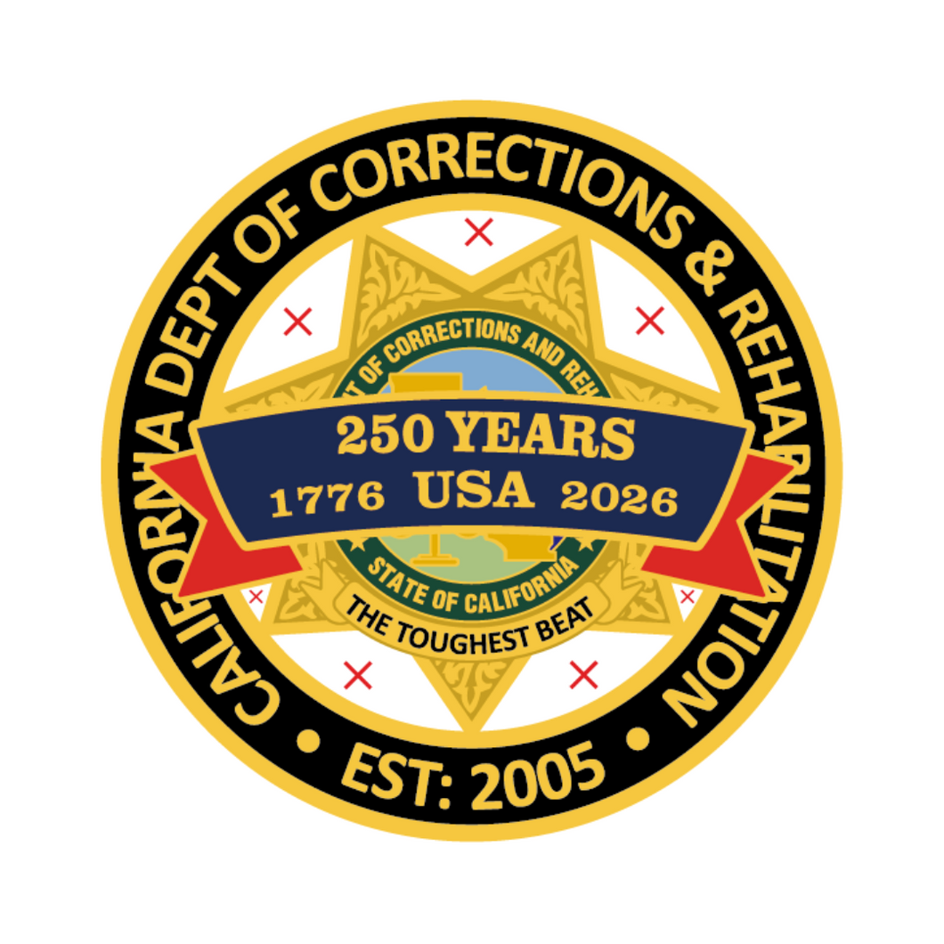 PRE-SALE til June 30th <br> CDC/CDCR  USA 250th Annivsary<br> Challenge Coin