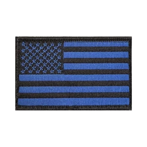 Blue Ribbon <br> Flag Patch <br> Velcro Back