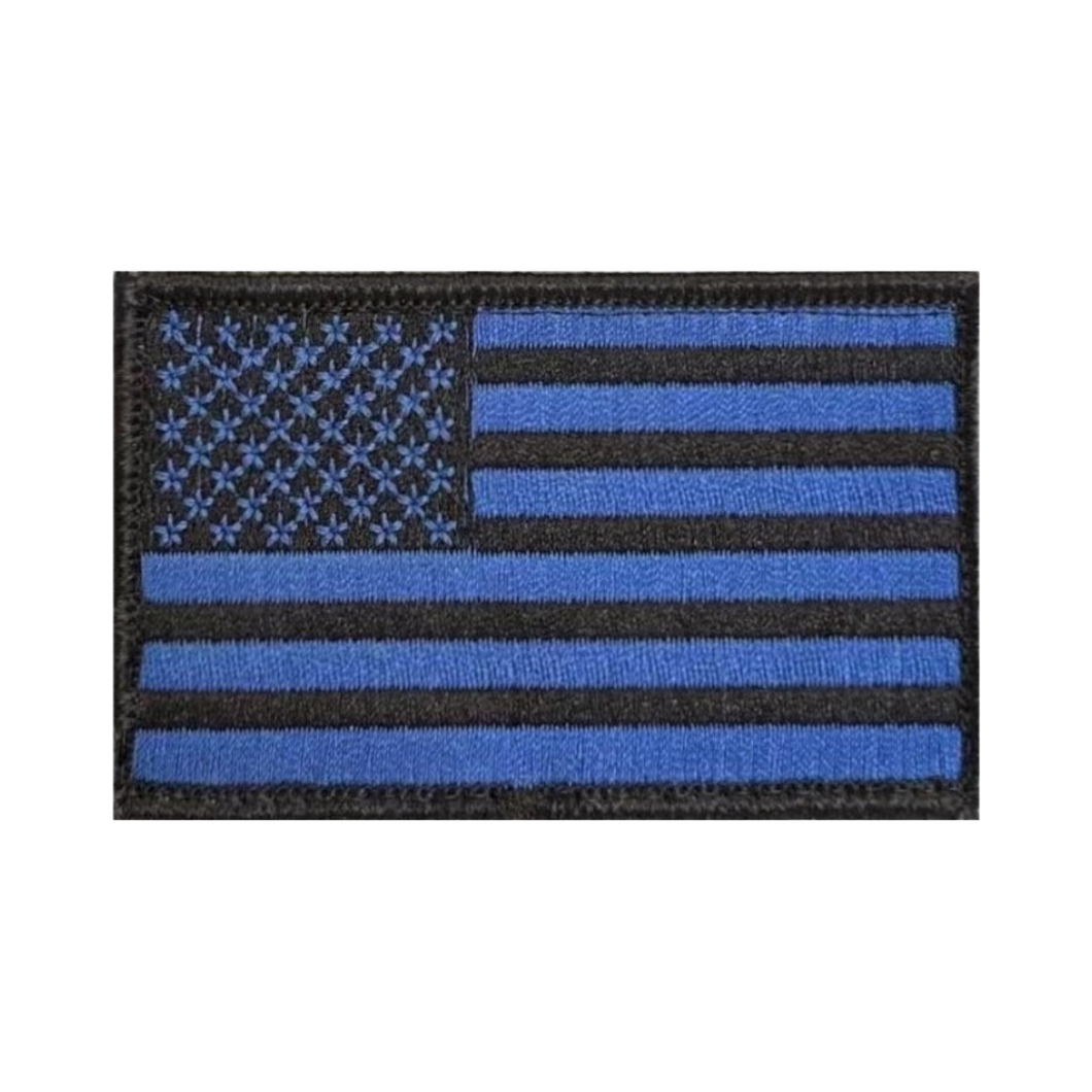 Blue Ribbon <br> Flag Patch <br> Velcro Back