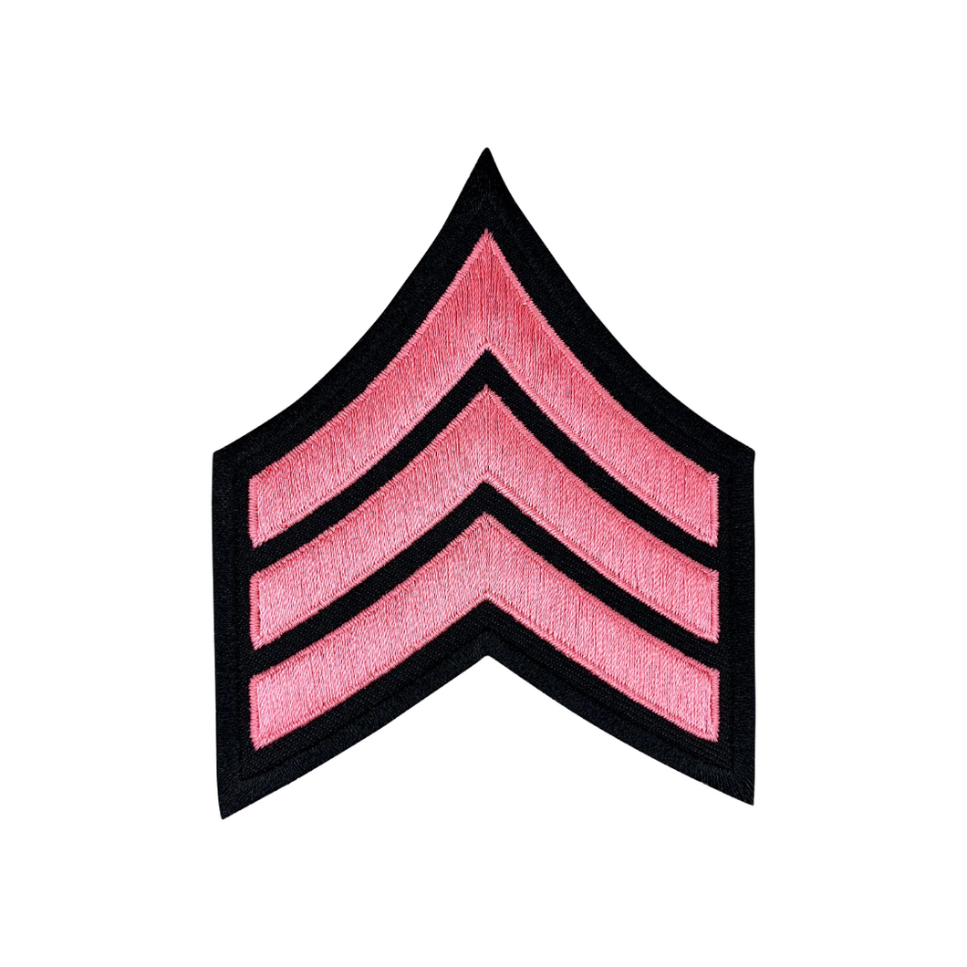 CHEVRON <br> Pink Ribbon <br> Chevron Patch