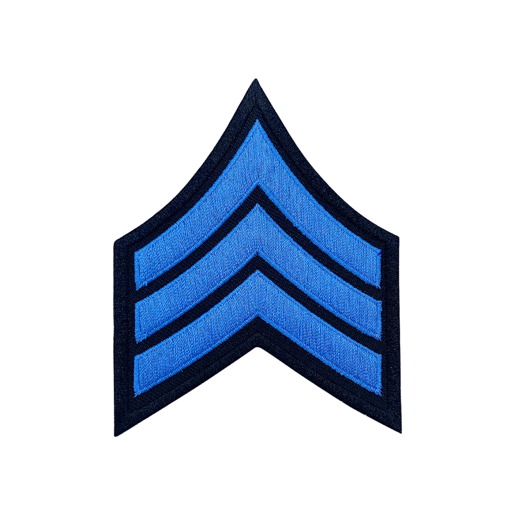 CHEVON <br> Blue Ribbon <br> Chevron Patch