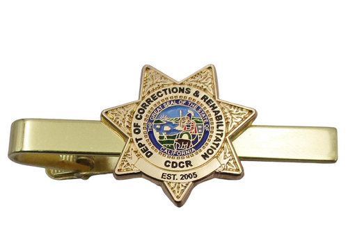 GOLD <br> CDCR Badge <br> Tie Clip