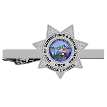 PRE-SALE - SILVER <br> ASSOCIATE WARDEN <br> CDCR Badge Tie Clip