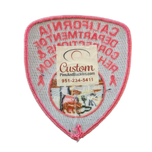 CDCR SHIELD <br> Pink Ribbon <br> CDCR Arm Patch