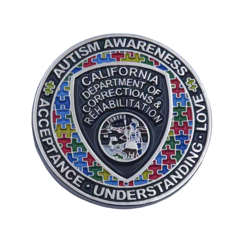 CDCR <br>Autism Awareness <br> Challenge Coin