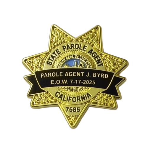 PRE-SALE Memorial Pin<br> Parole Agent J Byrd <br> Lapel Pin