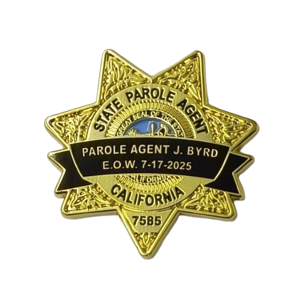 PRE-SALE Memorial Pin<br> Parole Agent J Byrd <br> Lapel Pin