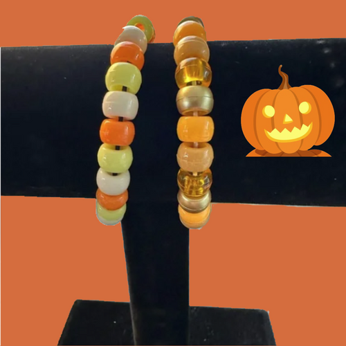 Colorful Halloween Hand Beaded Bracelets