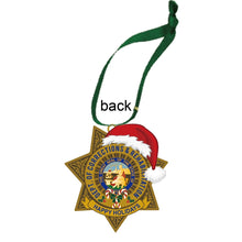 PRE-SALE - New 2025<br> CDCR/CDC Santa Hat <br> Badge Ornament