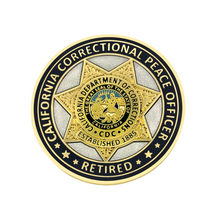 CDC RETIRED <br> Correctional Officer <br> Challenge Coin