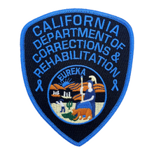 CDCR SHIELD <br> Blue Ribbon <br> Arm Patch