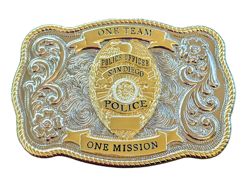 Custom San Diego Police Dept <br>  Belt Buckle