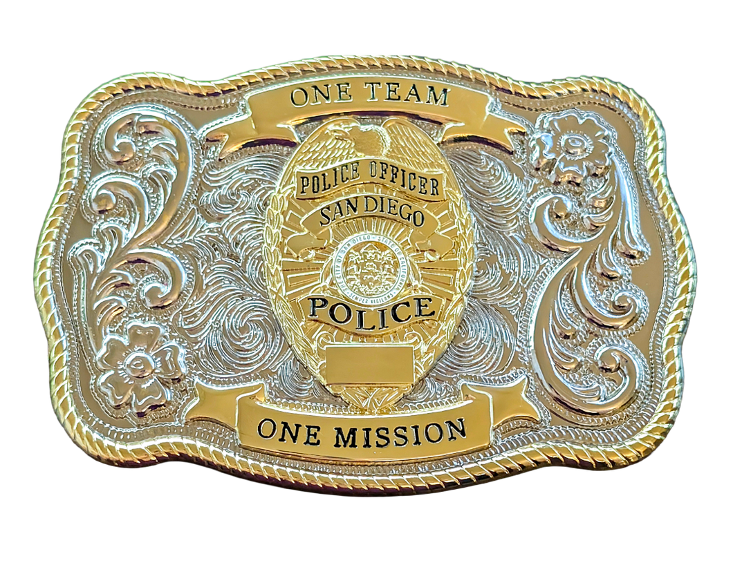Custom San Diego Police Dept <br>  Belt Buckle