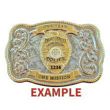 Custom San Diego Police Dept <br>  Belt Buckle