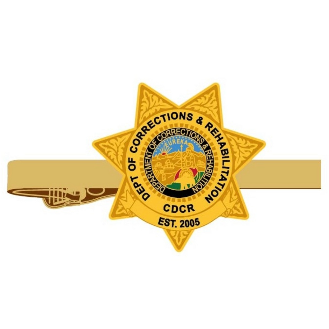 GOLD <br> CDCR Badge <br> Tie Clip
