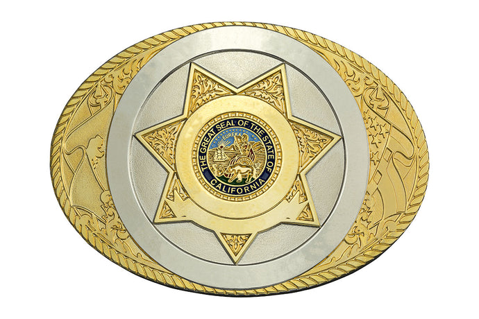 CUSTOM ORDER <br> CDC/CDCR <br> BUILD-A-BUCKLE <br> Black or Blue Lettering