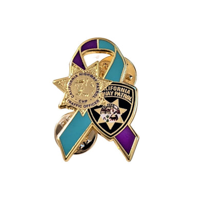 Suicide Awareness <br> Calif Highway Patrol <br> Badge/Patch Lapel Pin