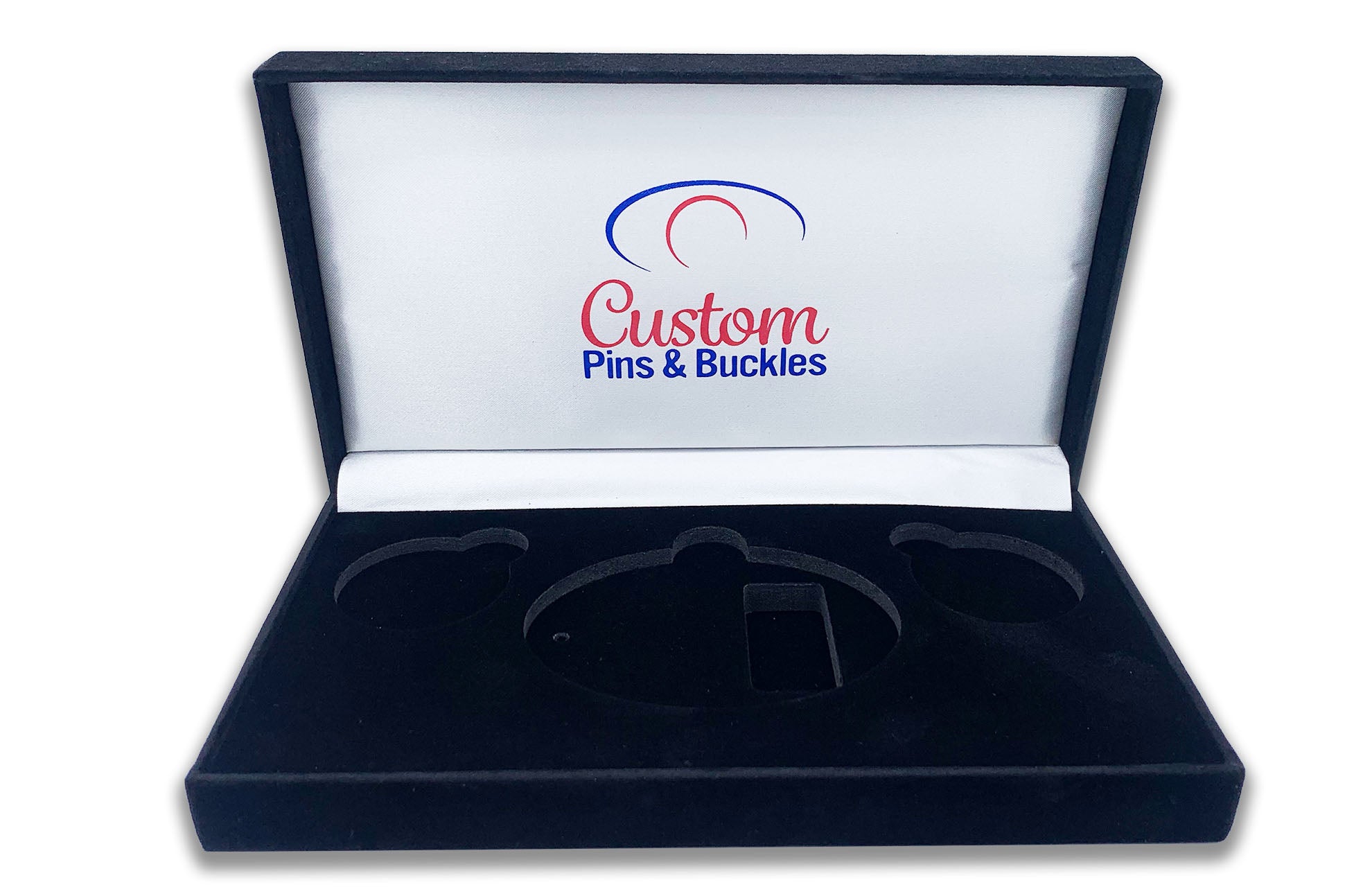 Oval Buckle/Coin/Lapel Pin Velvet Display Box Empty Custom Pins