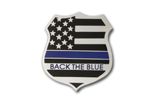 Custom Back The Blue Shield Blue Lives Matter Lapel Pin Law Enforcement American Flag