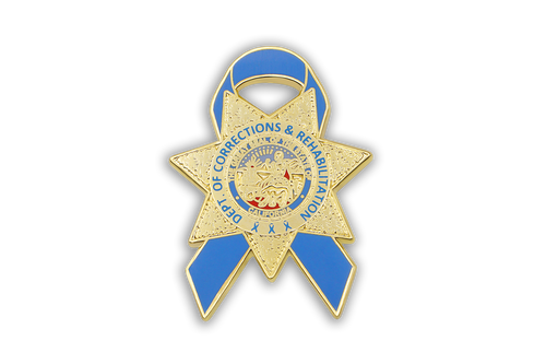 Blue Ribbon Series <br> CDCR Badge Lapel Pin #2