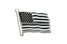 Grey Line US Flag Lapel Pin