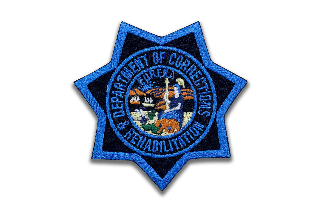 CDCR Blue Ribbon <br> Star Badge Patch