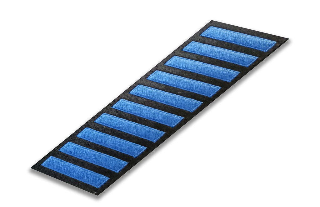 Blue Ribbon Hash Mark Patch – Custom Pins & Buckles
