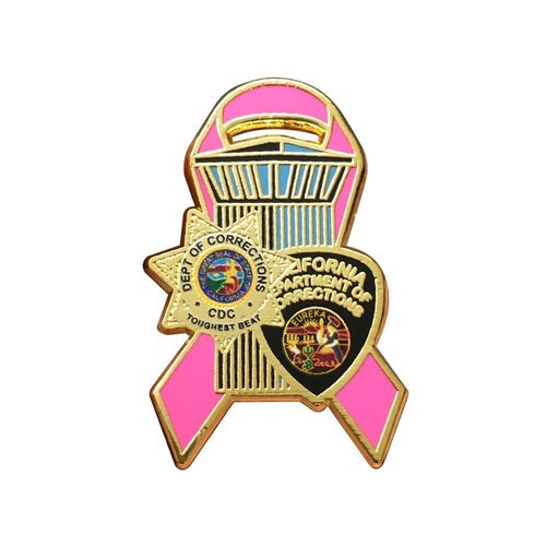 Pink Ribbon Series <br> CDC Tower Combo <br> Lapel Pin #5
